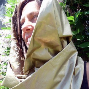 Reversible Dragon Print Infinity Scarf Hood